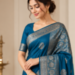 Blue South Indian Silk Saree