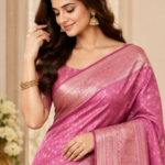 Baby Pink Traditional Saree